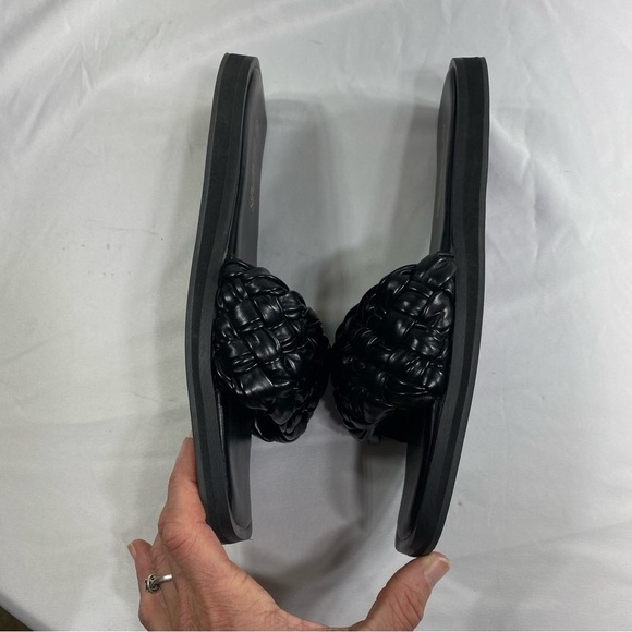 Dream Pairs Women’s Braided Strap Square Toe Open Toe Slide - Picture 3 of 6